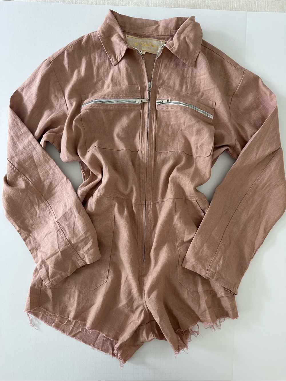 Jen's Pirate Booty Palmetto Romper Dusty Pink Women’s Small